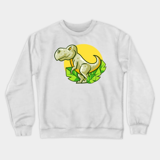 Cartoon Dino Crewneck Sweatshirt by Harrisaputra